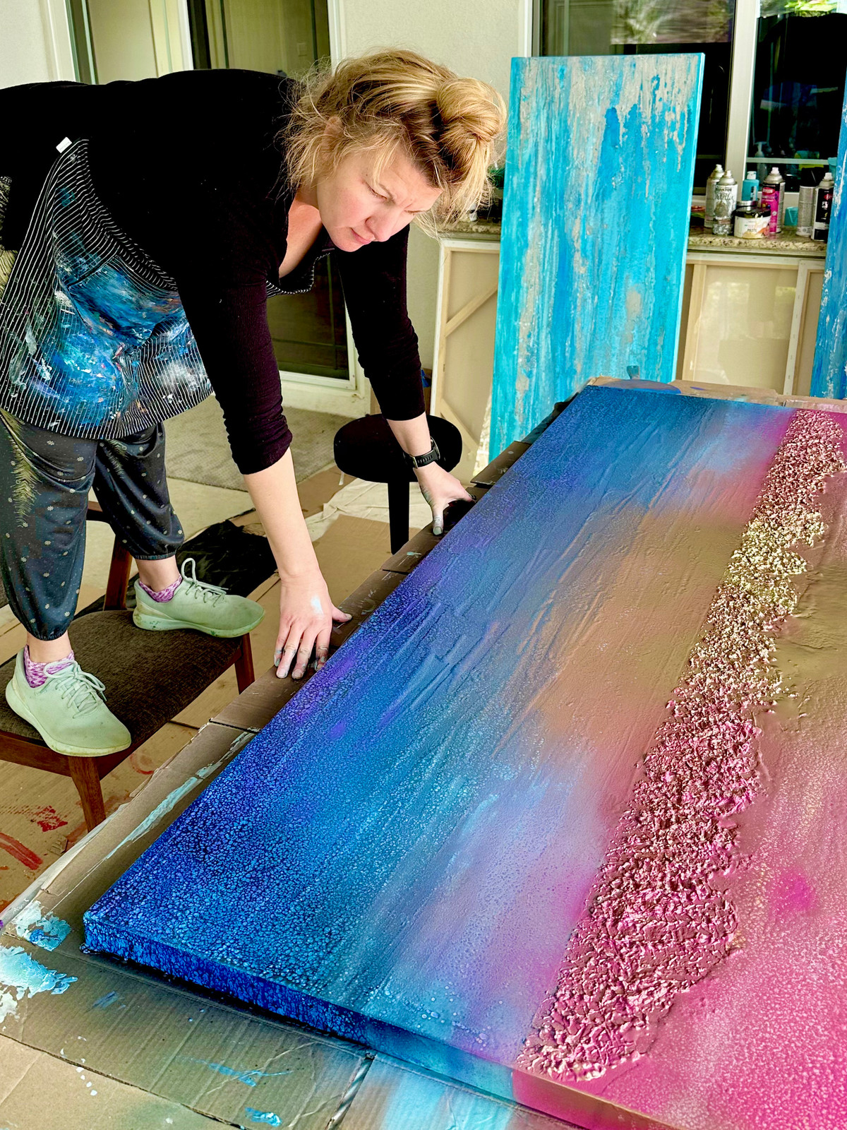 Danielle Eze in her studio